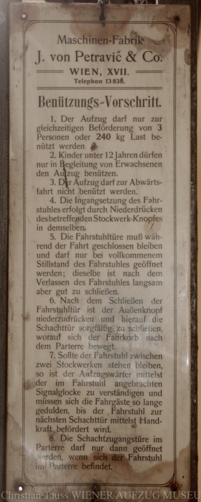 Original_Petravic_Benützungsvorschrift