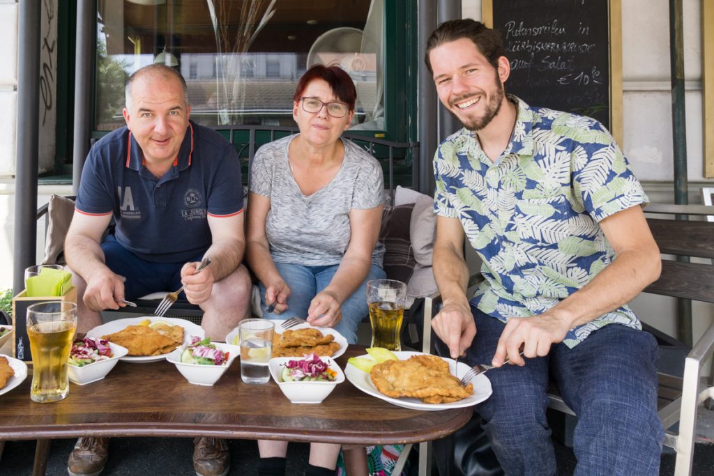 Ein klassischen Wiener Mittagessen